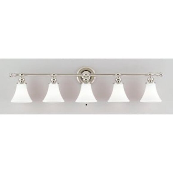 Hudson Valley Lighting 4505 Weston 5 Light 43 Wide Bathroom Vanity Light – Nicke - Picture 2 of 2